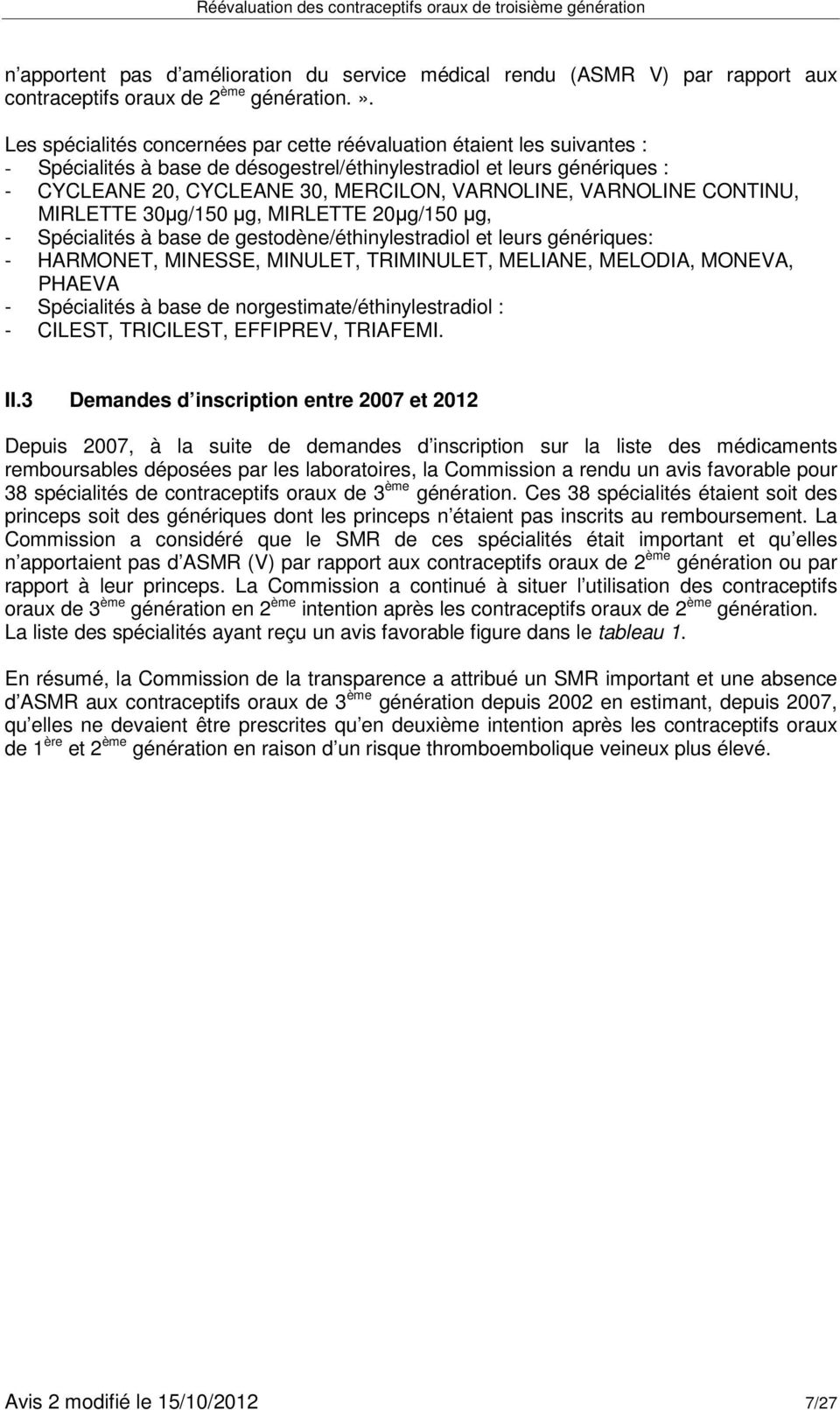 COMMISSION DE LA TRANSPARENCE - PDF Téléchargement Gratuit